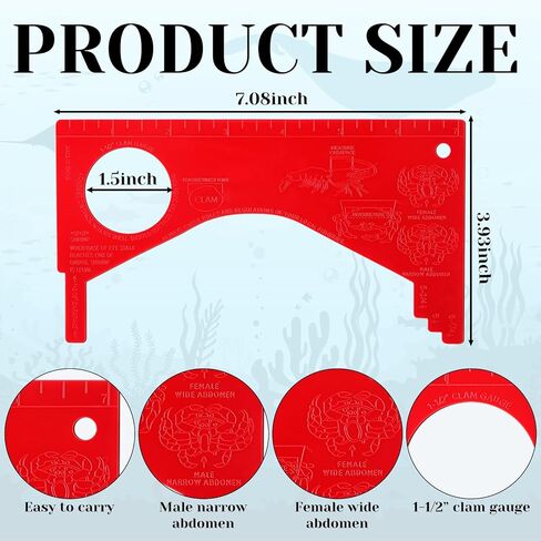 SATINIOR 10 Pack Crab Throw Line Length 30ft/9.14m with 4oz Lead Weight with 1 Dungeness Gauge Measure Ruler Crab Throw Line Kit for Catching in Saudi Arabia