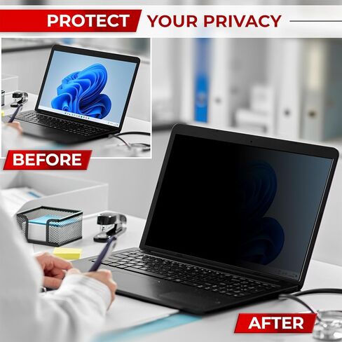 SightPro 13.3 بوصة 16:10 مرشح شاشة خصوصية للكمبيوتر المحمول - درع وحماية خصوصية شاشة الكمبيوتر - وضوح عالي in Kuwait