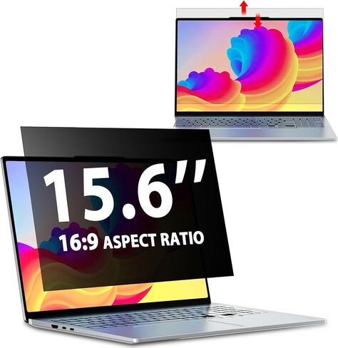 Laptop Privacy Screen 14 Inch 16:9 Aspect Ratio, Laptop Screen Privacy | Shield Compatible With Lenovo Hp Dell Acer Asus Thinkpad Envy Xps, Removable Anti Glare Blue Light Computer Filter Protector in Saudi Arabia