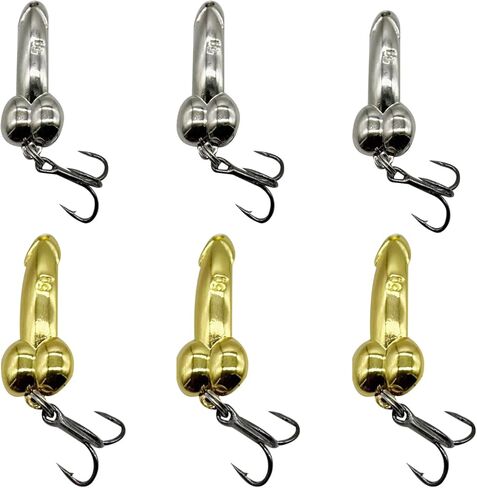 6Pcs 5g Fishing Spoons with Treble Hook Set, Silver/Gold Fish Lures Bass Trout Spinner Baits Equipment Treble Hook for Fishing Lovers in Saudi Arabia