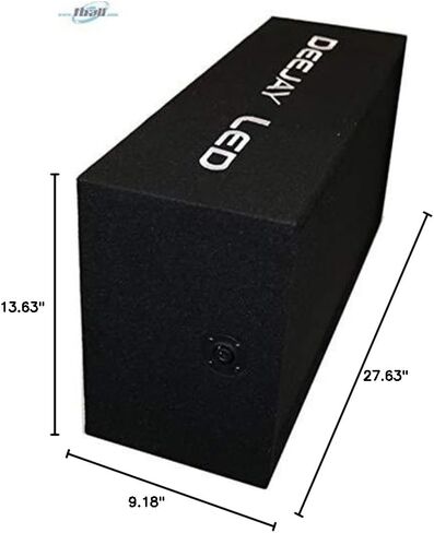 DEEJAY LED Two 8-in Woofers Plus Two Tweeters and One Horn RED Empty Chuchera Speaker Enclosure - D8T2H1RED in Saudi Arabia