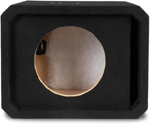 NVX NE81P Single 8" Ported Subwoofer Enclosure – 0.75 Cu Ft MDF Sub Box with Polyfil, 38Hz Slot Port, Spring Terminals, Black Carpet Finish in Saudi Arabia