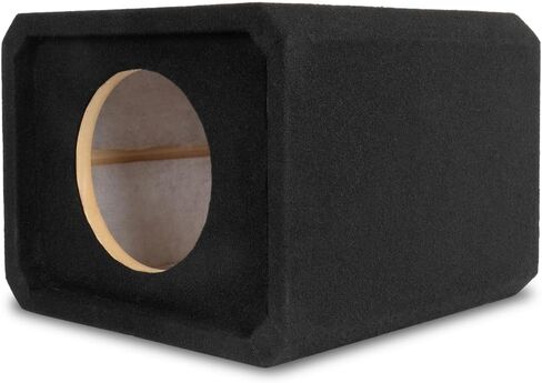 NVX NE81P Single 8" Ported Subwoofer Enclosure – 0.75 Cu Ft MDF Sub Box with Polyfil, 38Hz Slot Port, Spring Terminals, Black Carpet Finish in Saudi Arabia