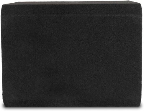 NVX NE81P Single 8" Ported Subwoofer Enclosure – 0.75 Cu Ft MDF Sub Box with Polyfil, 38Hz Slot Port, Spring Terminals, Black Carpet Finish in Saudi Arabia
