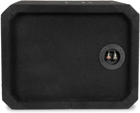 NVX NE81P Single 8" Ported Subwoofer Enclosure – 0.75 Cu Ft MDF Sub Box with Polyfil, 38Hz Slot Port, Spring Terminals, Black Carpet Finish in Saudi Arabia