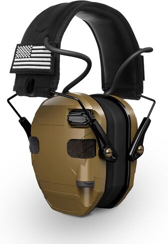 Electronic Shooting Ear Protection Earmuffs, 5X Sound Amplification Headphones with NRR 23dB Active Noise Reduction for Hunting & Gun Range in Saudi Arabia