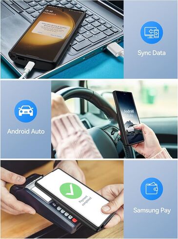 حافظة بطارية NEWDERY بقدرة 10000 مللي أمبير في الساعة لهاتف Galaxy S23 Ultra، حافظة شحن لاسلكية Qi، دعم مزامنة البيانات، حزمة بطارية واقية محمولة قابلة لإعادة الشحن لهاتف Samsung S23 Ultra 5G 6.8 بوصة أسود in Kuwait