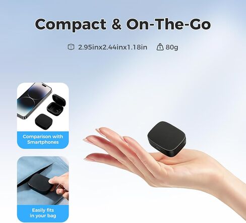 حافظة شحن محمولة عالمية لـ Oura Ring Gen 4 & Gen 3، شاحن سفر، تناسب جميع أحجام Oura Ring 4 و3، عمر بطارية 30 يومًا (الشاحن الرسمي غير متضمن) in Saudi Arabia