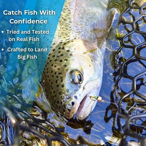 مجموعة Nymph Fly - 27 ذبابة تراوت ممتازة مربوطة يدويًا تحت السطح - ذيل الدراج، زيبرا ميدج، كوبر جون، بيرديجون، فرينشي والمزيد - مقاسات 10-20 - مبتدئ إلى متوسط in Kuwait