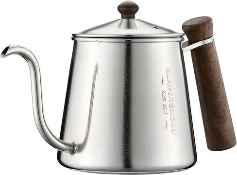 CAMPINGMOON Camping Kettle Coffee Pot – Mini Kettle, Drip Pot, 530cc Capacity, Stainless Steel 304, One-Piece Construction, Direct Fire Compatible SW-3 in Saudi Arabia