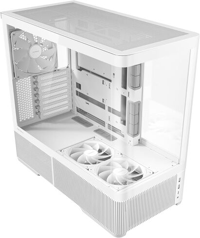 Antec C6 Curve Air Mid-Tower Case, Panoramic Tempered Glass, High Airflow, 3 PWM Fans Included, Support 360mm Radiator & 450mm GPU, Type-C 10Gbps, ATX Gaming Case in Saudi Arabia