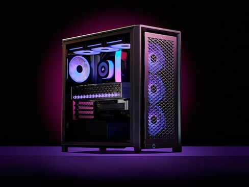 CORSAIR Frame 4000D Vault Series Modular Mid-Tower ATX PC Case – High Airflow, InfiniRail Fan Mounting System, Modular Customization, Spacious Interior, GPU Anti-Sag – Galaxy in Saudi Arabia