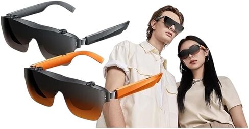 Compatible for Meizu StarV View AR Smart Glasses 3D Max Private Cinema AI Glasses VR Private Theater 0°~600° Myopia HD Viewing Screen Glasses(Gray) in Saudi Arabia