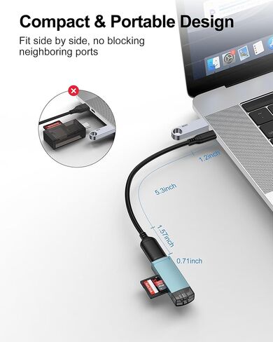 USB C to USB Adapter with Cable, Type C Male to USB-A Female 5Gbps Data Transfer Converter for Flash Drive/Card Reader/External Hard Drive, iPhone 17e/17 Pro Max/16/15, iPad, Galaxy USB C OTG Adapter in Saudi Arabia