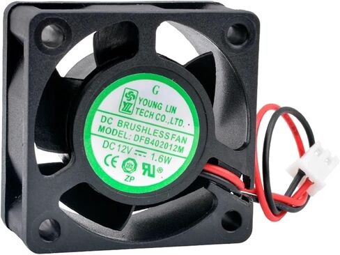 DFB402012M DFB402012H 4cm 40mm Fan 40x40x20mm DC12V 1.6W 2pin Dual Ball Cooling Fan for Small Devices with 1U Power Supply(DFB402012M 8000rpm) in Saudi Arabia