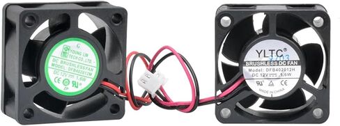 DFB402012M DFB402012H 4cm 40mm Fan 40x40x20mm DC12V 1.6W 2pin Dual Ball Cooling Fan for Small Devices with 1U Power Supply(DFB402012M 8000rpm) in Saudi Arabia