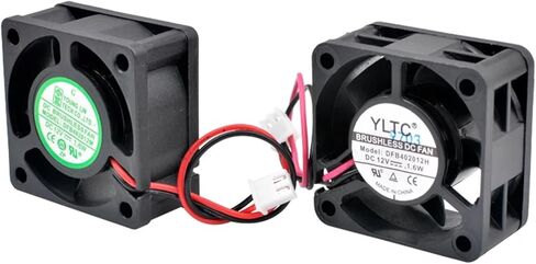 DFB402012M DFB402012H 4cm 40mm Fan 40x40x20mm DC12V 1.6W 2pin Dual Ball Cooling Fan for Small Devices with 1U Power Supply(DFB402012M 8000rpm) in Saudi Arabia