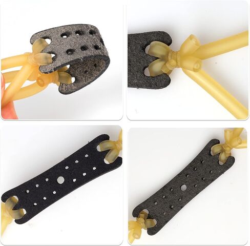Yolyoo 5pcs Slingshot Replacement Band Sets Elastic Rubber Bands Heavy Pull Slingshot Fits Most Tubular Designs for Hunting Catapults Outdoor Shooting in Saudi Arabia