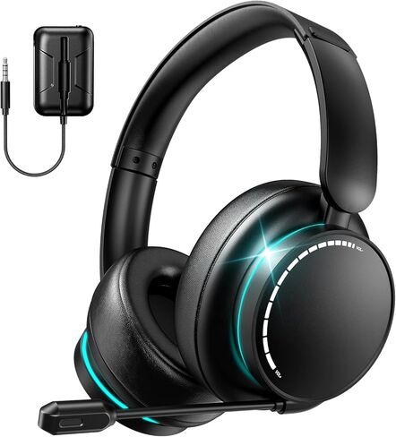 YPBDAN MD33 Wireless Gaming Headset for Xbox Series X|S, Xbox One, PS5, PC – 60H Playtime Bluetooth Headphones with Noise Canceling Mic, 3D Surround in Saudi Arabia