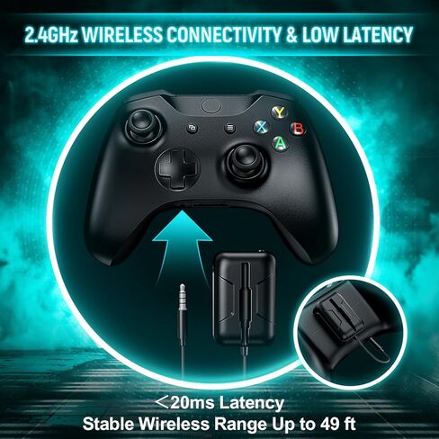 YPBDAN MD33 Wireless Gaming Headset for Xbox Series X|S, Xbox One, PS5, PC – 60H Playtime Bluetooth Headphones with Noise Canceling Mic, 3D Surround in Saudi Arabia