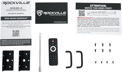 Audiosavings Bundle: (4) Pair JBI GSF3-TN 3" Landscape Ground Stake or Wall Mount 70v Commercial Speaker Bundle with Rockville RCS180-6 180 Watt 6 Zone 70v Restaurant Amplifier/Bluetooth (5 Items) in Saudi Arabia