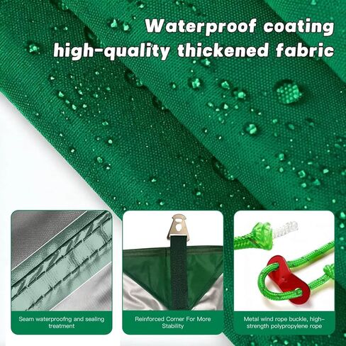 Waterproof Camping Tarp Tent Hammock Rain Fly, Mutifunctional Tent Footprint Lightweight Tarp for Camping, Hiking and Survival Shelter in Saudi Arabia