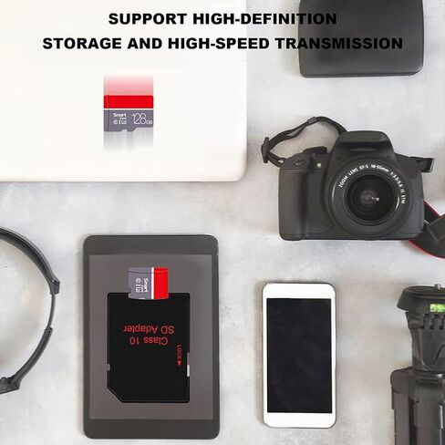 128GB Micro SD Card, High Speed Memory Card, A1, C10, U1 Memory TF Card for Camera, Dash Cam, Smartphone, Tablet, Drone (Gray) in Saudi Arabia