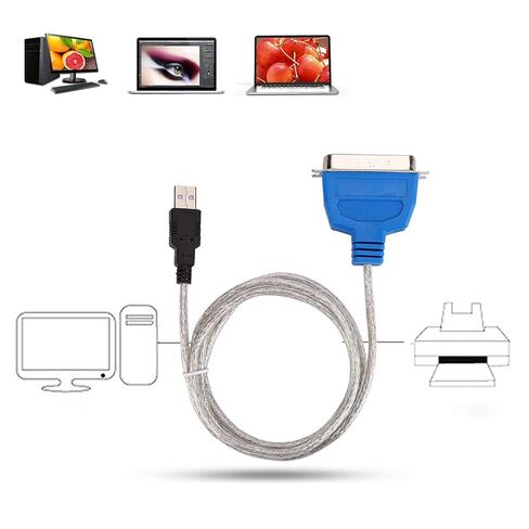 محول كابل الطابعة Greensen USB إلى Parallel، 1.5 متر، 12 ميجابت في الثانية، التوصيل والتشغيل لـ 98/ME/2000/Vista أو أعلى in Kuwait