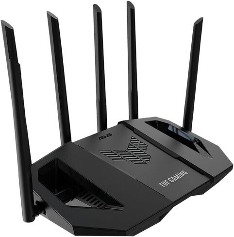 راوتر ASUS TUF Gaming BE6500 WiFi 7 - ثنائي النطاق، لاسلكي بسرعة تصل إلى 6.5 جيجابت في الثانية، مسرع الألعاب، تشغيل متعدد الارتباطات (MLO)، (x4) منافذ 2.5 جيجابت، متوافق مع شبكة + VPN، وأمن شبكة بدون اشتراك in Saudi Arabia