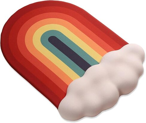 Green Cloud Mouse Pad and Keyboard Wrist Rest 4PCS Extended Forest Mountain Aesthetic Large Desk Mat Pad Set Memory Foam Non-Slip Cute Ergonomic Gaming Mouse Pad Wrist Support for Computer Home Office in Saudi Arabia