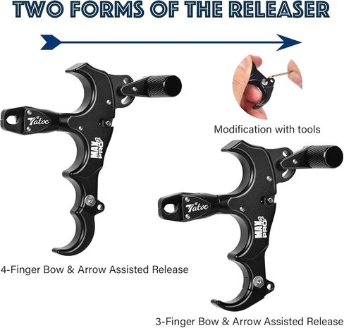 Bow Release Thumb Archery 360° Rotatable Thumb Release for Compound Bow 3/4 Finger Release-Bow Trigger in Saudi Arabia