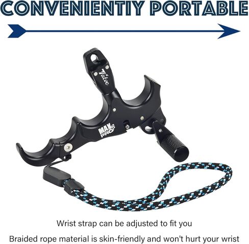 Bow Release Thumb Archery 360° Rotatable Thumb Release for Compound Bow 3/4 Finger Release-Bow Trigger in Saudi Arabia