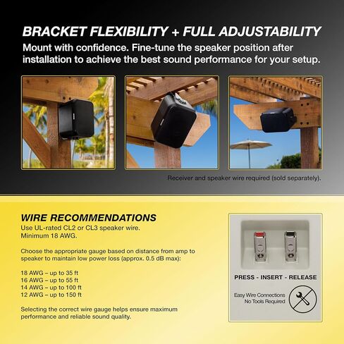 KICKER Outdoor Audio 6″ Indoor Outdoor Speakers (52OA6B) – Weatherproof, UV-Resistant Wall or Ceiling Mount Speakers with Polyethylene-Mica Woofer Black in Saudi Arabia