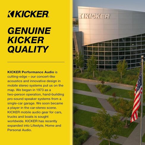 KICKER Outdoor Audio 6″ Indoor Outdoor Speakers (52OA6B) – Weatherproof, UV-Resistant Wall or Ceiling Mount Speakers with Polyethylene-Mica Woofer Black in Saudi Arabia