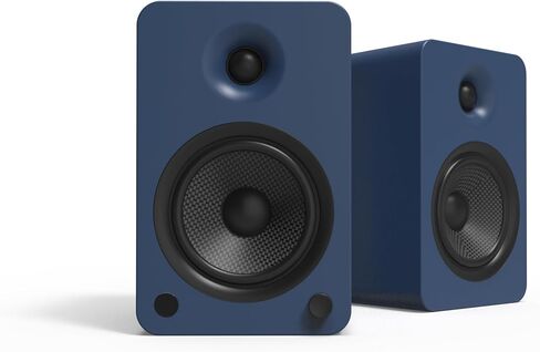 Kanto YU6 Powered Speakers with Bluetooth and Built-in Phono Preamp | 200W Peak Power | 1" Silk Dome Tweeter and 5.25" Kevlar Driver | Auto Standby and Startup | Pair | Matte Blue (Renewed) in Saudi Arabia