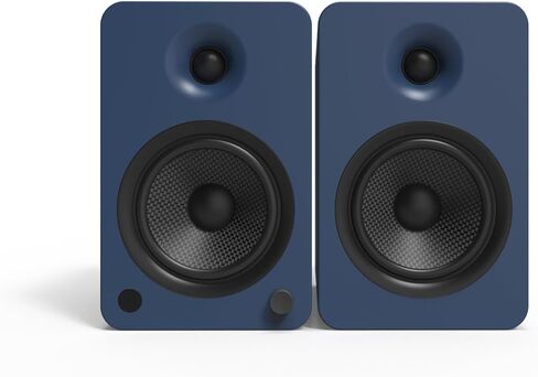 Kanto YU6 Powered Speakers with Bluetooth and Built-in Phono Preamp | 200W Peak Power | 1" Silk Dome Tweeter and 5.25" Kevlar Driver | Auto Standby and Startup | Pair | Matte Blue (Renewed) in Saudi Arabia