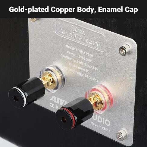 AIYIMA P600 مكبرات صوت على رف الكتب مقاس 6.5 بوصة لسطح المكتب، تصميم مائل 6 درجات ومكبر صوت من ألياف الكربون ومكبر صوت حريري القرن، مكبر صوت سلبي ثنائي الاتجاه 30 هرتز -20 كيلو هرتز لمضخم صوت استريو منزلي in Saudi Arabia