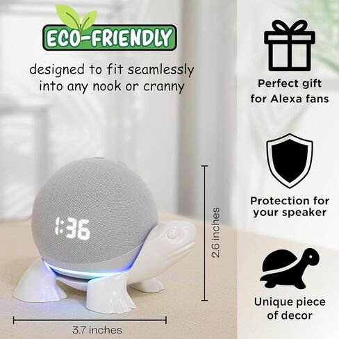 حامل حامل نقاط Turtle Echo Dot لجهاز Echo Dot 4th/5th Generation & HomePod Mini، حامل حامل حامل سلحفاة فريد من نوعه، مكبر صوت الملحقات، حامل حامل نقطي لـ Echo Dot & HomePod Mini، حامل حامل Echo Dot in Saudi Arabia