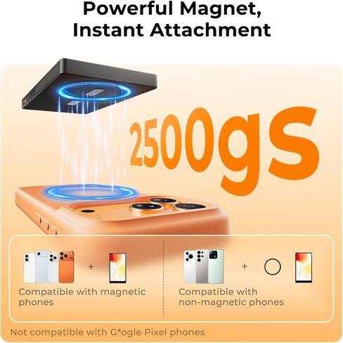 K&F CONCEPT 5" Selfie Monitor Screen, Wireless 4K/1080p Magnetic Vlog Back Camera Monitor, Selfie Monitor with 164ft Range, P2P Wireless, Compatible with iPhone & Android, for Content Creator in Kuwait