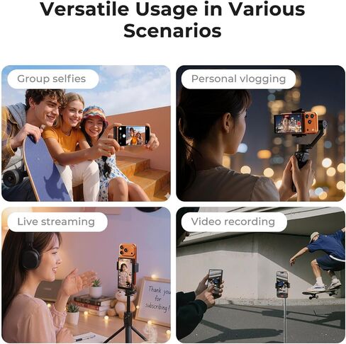 K&F CONCEPT 5" Selfie Monitor Screen, Wireless 4K/1080p Magnetic Vlog Back Camera Monitor, Selfie Monitor with 164ft Range, P2P Wireless, Compatible with iPhone & Android, for Content Creator in Kuwait