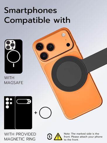 حامل ثلاثي مغناطيسي USKEYVISION لأجهزة iPhone وAndroid مع ضوء، عصا سيلفي قابلة للتمديد مقاس 69 بوصة لـ Magsafe، حامل هاتف يفتح تلقائيًا مع ضوء سيلفي مغناطيسي، جهاز تحكم عن بعد، مجموعة تسجيل فيديو لتسجيل الفيديو (MPT-04) in Kuwait