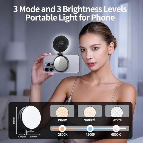yAyusi 3-in-1 Magnetic Vlogging Kit for iPhone/Android, YouTube Starter Kit, Magnetic Tripod/Microphone/Remote Control, 71" Selfie Stick with Light for YouTube Starter Content Creator Essentials Kit in Saudi Arabia