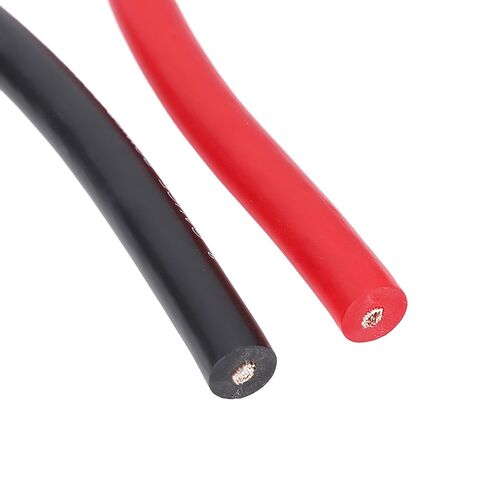 Keenso Power Cable, 4AWG 20ft Power Cable with Line Tail Heat Shrink Tube Black Red Flexible Ground Wire Kit for Car Radio Speaker in Saudi Arabia