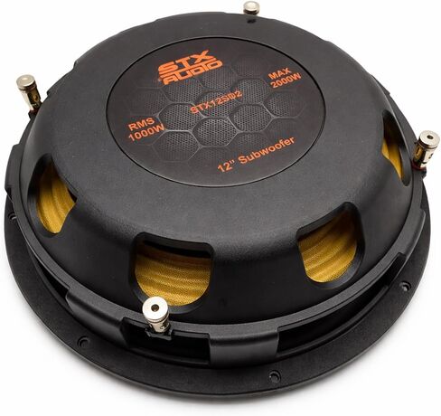 STX Audio STX12SD2-12 بوصة مضخم صوت ضحل، 2000 واط أقصى طاقة، 1000 واط RMS، مزدوج 2 أوم، تصميم مدمج للسيارات والشاحنات in Kuwait