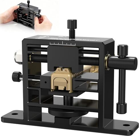 SporGain Sight Pusher Tool, Heavy Duty Metal Frame for Rear Sight Adjustment and Removal, Adjustable Base Fits Square Slides and Similar Models, Durable Sight Pusher Tool in Saudi Arabia