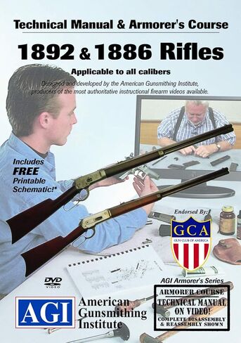 American Gunsmithing Institute Armorer’s Course Video on DVD for 1892 & 1886 Rifles - Technical Instructions for Disassembly, Cleaning, Reassembly and More in Saudi Arabia