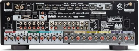 Marantz Cinema 50 9.4 قناة (110 وات × 9) جهاز استقبال AV للمسرح المنزلي 8K مع HEOS (فضي / ذهبي) (متجدد) in Saudi Arabia