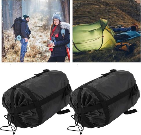 Generic Sleeping Bag Storage Bag Durable Compression for Camping Adult 16.9x9.1x9.1in 2Pcs Outdoor in Saudi Arabia