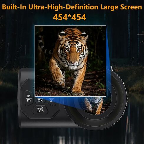 Infrared Night Vision Goggles for Men, 4K Night Vision Monocular 8X Digital Zoom, with 2200mah Battery and 32GB Memory Card for Camping, Surveillance in Saudi Arabia