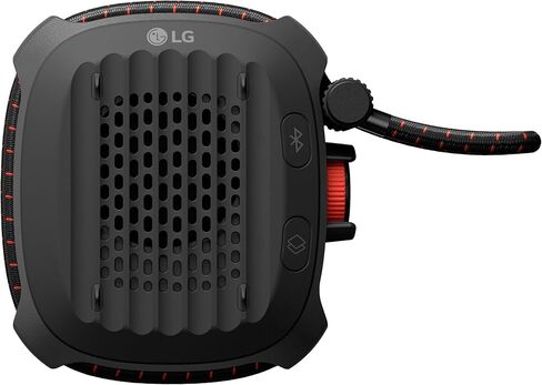 LG xboom Rock by will.i.am, Portable Outdoor Bluetooth Speaker, up to 10 Hours, IP67 Dust and Water Resistant, Adjustable Mounting Cord, Black in Saudi Arabia